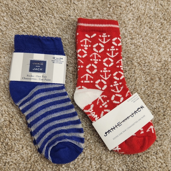 New with tags! Kids Janie and Jack Socks size 12 to 24 Months - Picture 4 of 5